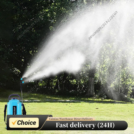 5L Electric Backpack Sprayer 12V High Pressure Automatic Watering Wand with Detachable Lithium Battery for Garden Agriculture Peaceful Pleasures Health and Wellness