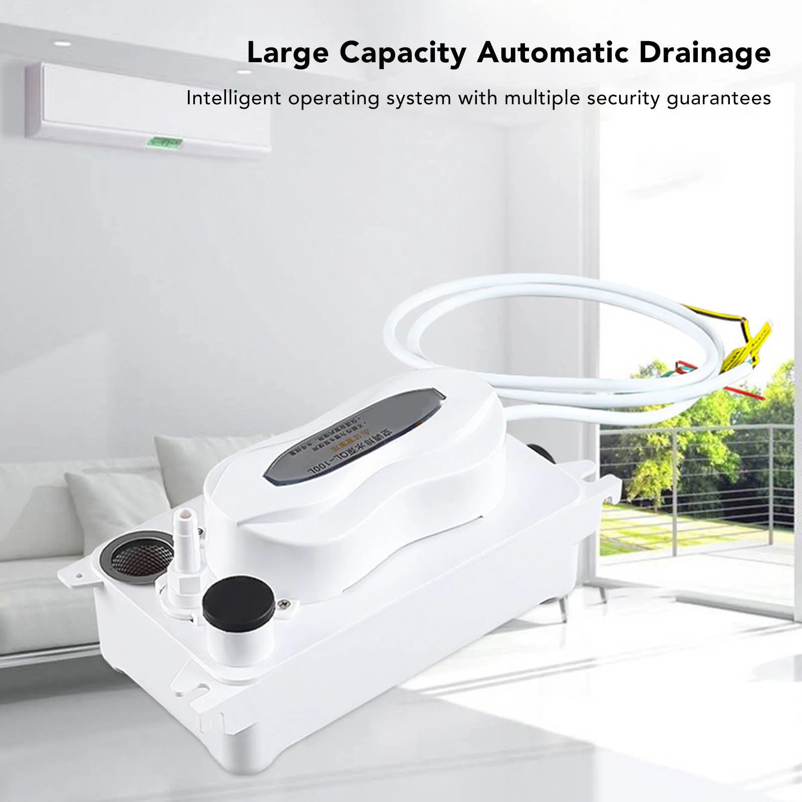 Air Conditioning Drain Pump HVAC Condensate Removal with 600ml Storage AC110‑240V 100L/H HVAC Condensate Pump Peaceful Pleasures Health and Wellness