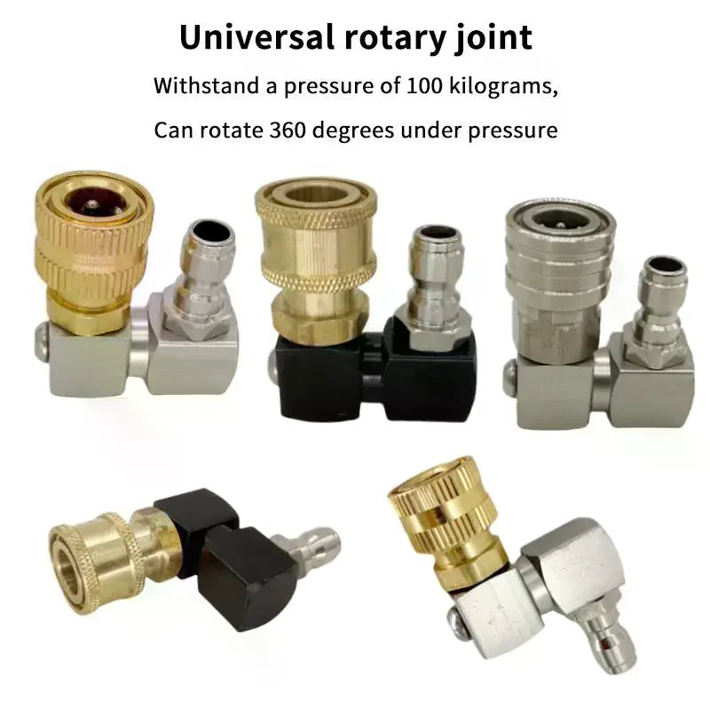 360° Rotatable Jet Nozzle | 1/4" Quick Connect Leak-Proof