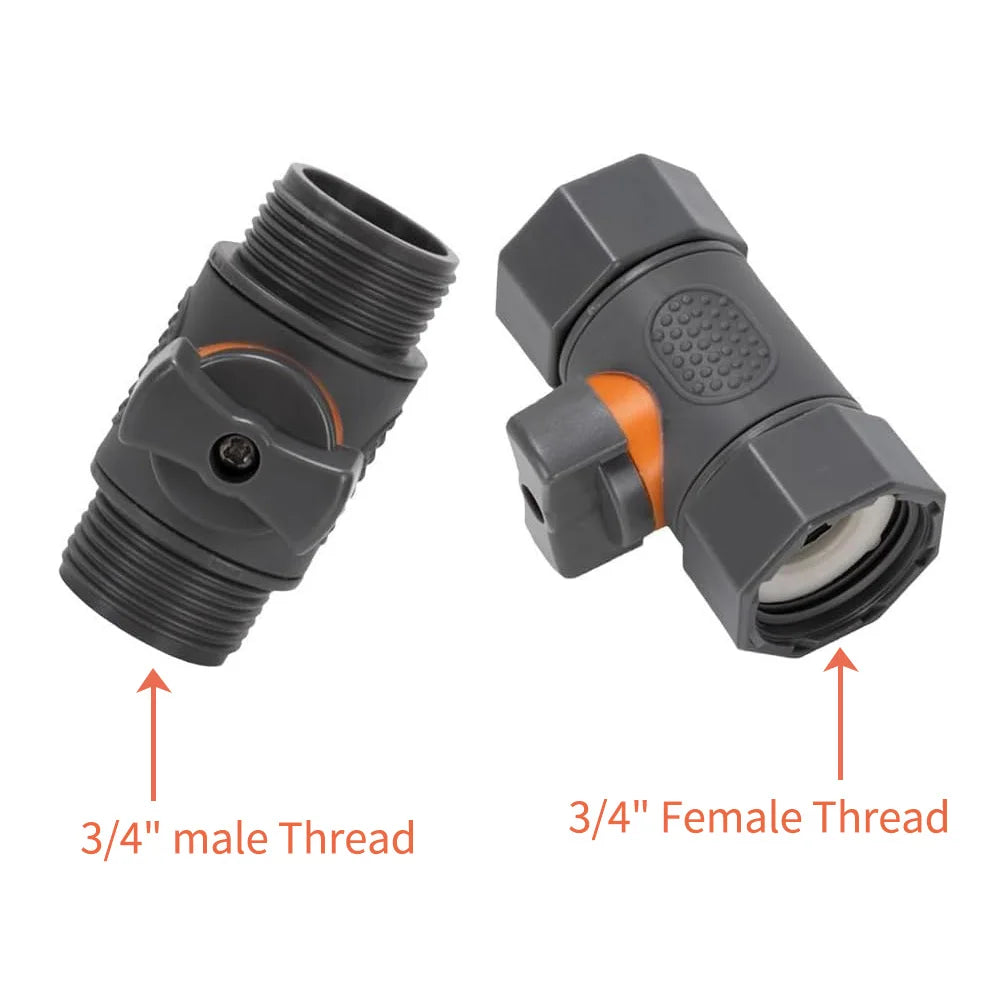 16mm 3/4" Ball Valve Adapter Extender Female Male Thread Stop Water Garden Irrigation Pipe Tube Connect Repair Coupling Joints Peaceful Pleasures Health and Wellness