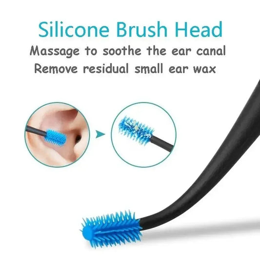 Silicone Rotary Ear Pick & Massage Ear Cleaner Tool Ear Cleaning Tool Peaceful Pleasures Health and Wellness