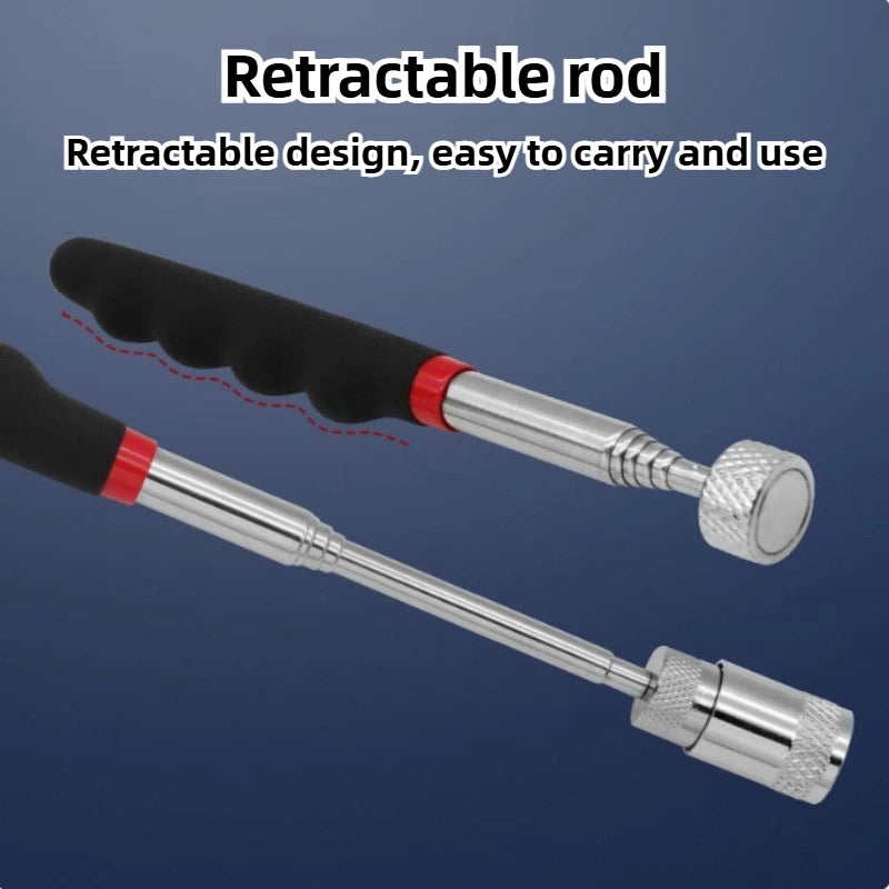 Extendable Magnetic Pickup Tool with LED Light | Flexible Grabber