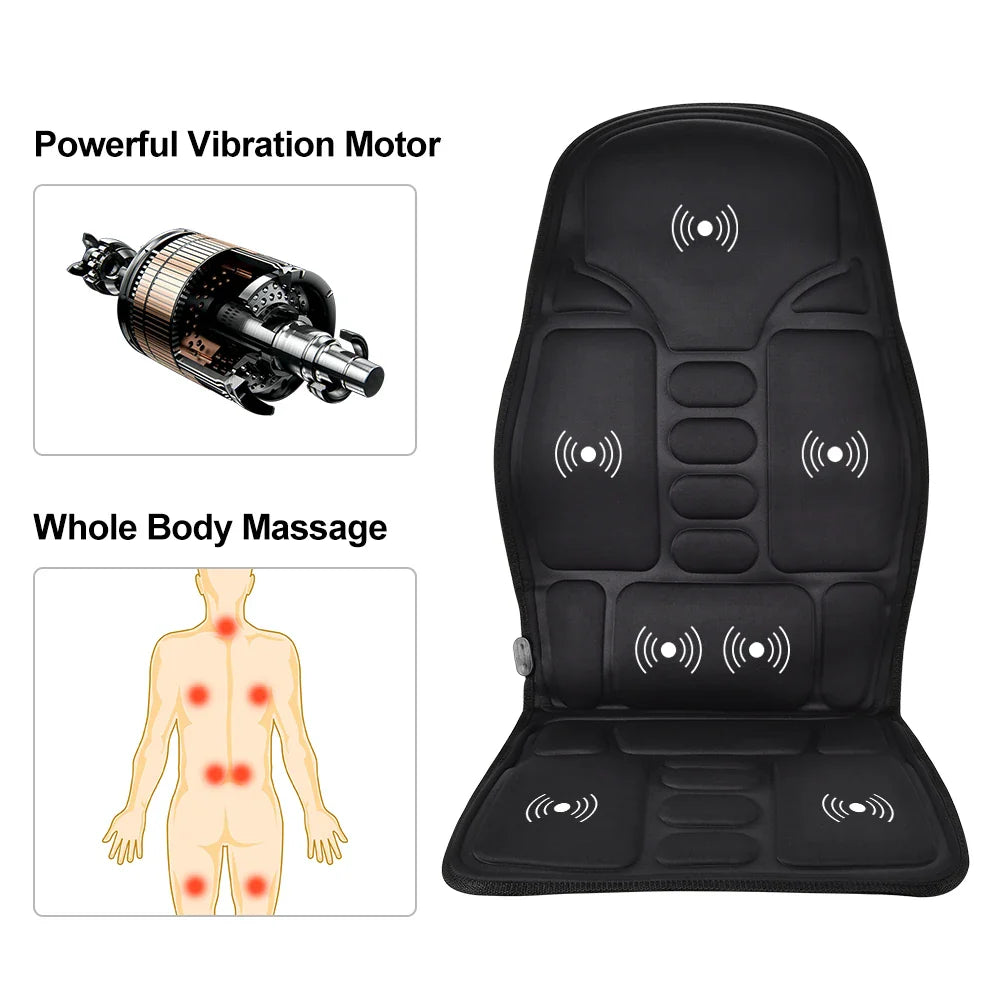 Hailicare Heated Vibration Massage Cushion – Car & Home