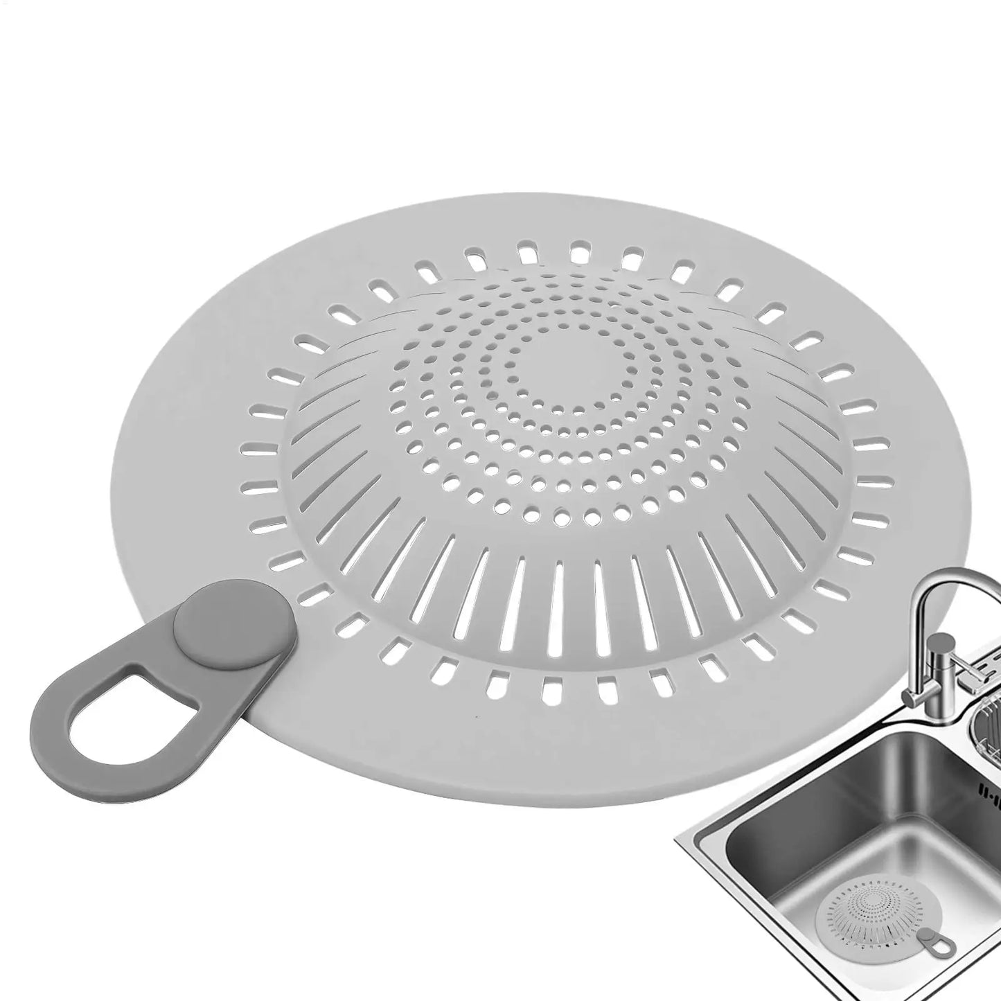 Silicone Drain Strainer & Hair Catcher – Shower & Kitchen