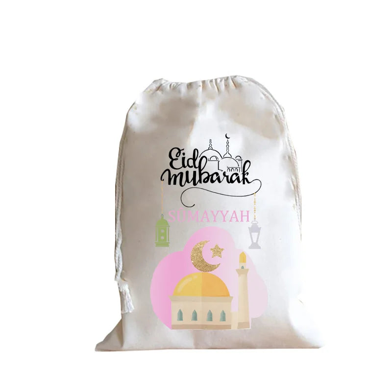 Personalised Ramadan Eid Gift Sack | Moon Mosque Muslim Bag