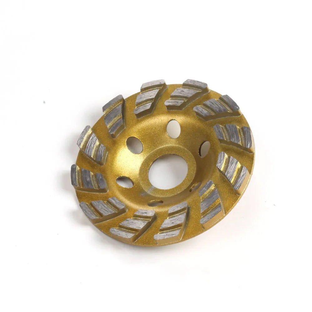 4" Diamond Turbo Grinding Cup Wheel 12-Seg Angle Grinder Disc Peaceful Pleasures Health and Wellness