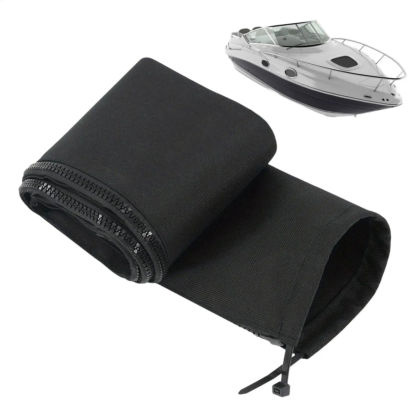 48" Zippered Outboard Rigging Sleeve | Trolling Motor Wire Protector