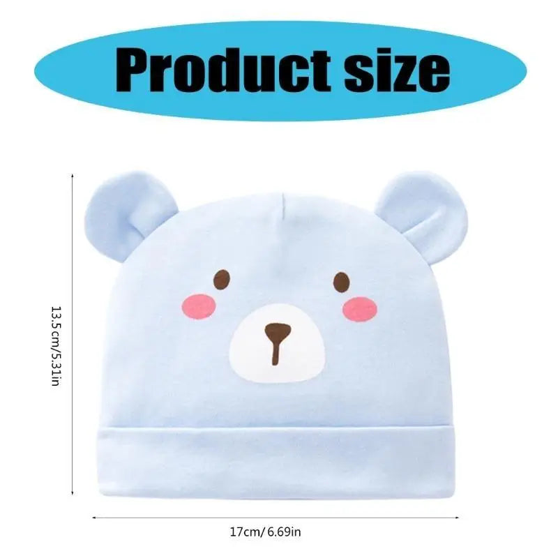 Newborn Baby Hat 0-3 Months | Soft Breathable Cotton Bonnet Cap