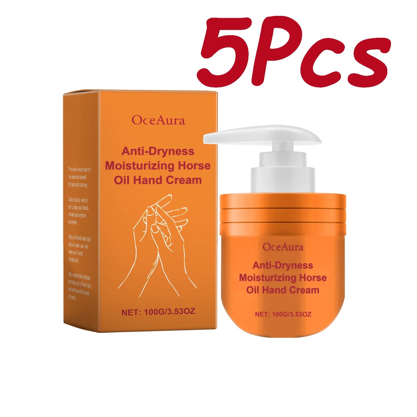 Horse Oil Hand Cream – Anti-Crack, Moisturizing & Brightening
