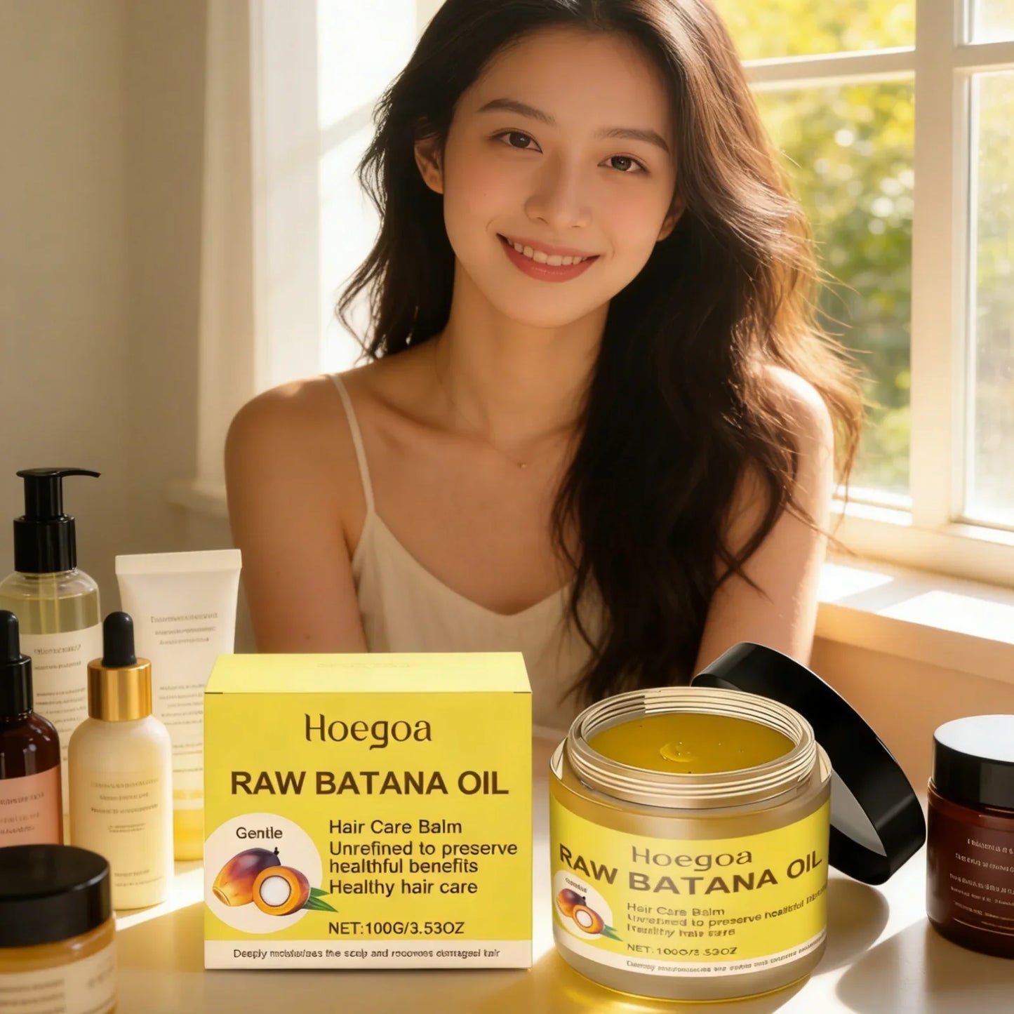 Hoegoa Batana Oil Hair Balm – Moisturizing Repair Serum 100g