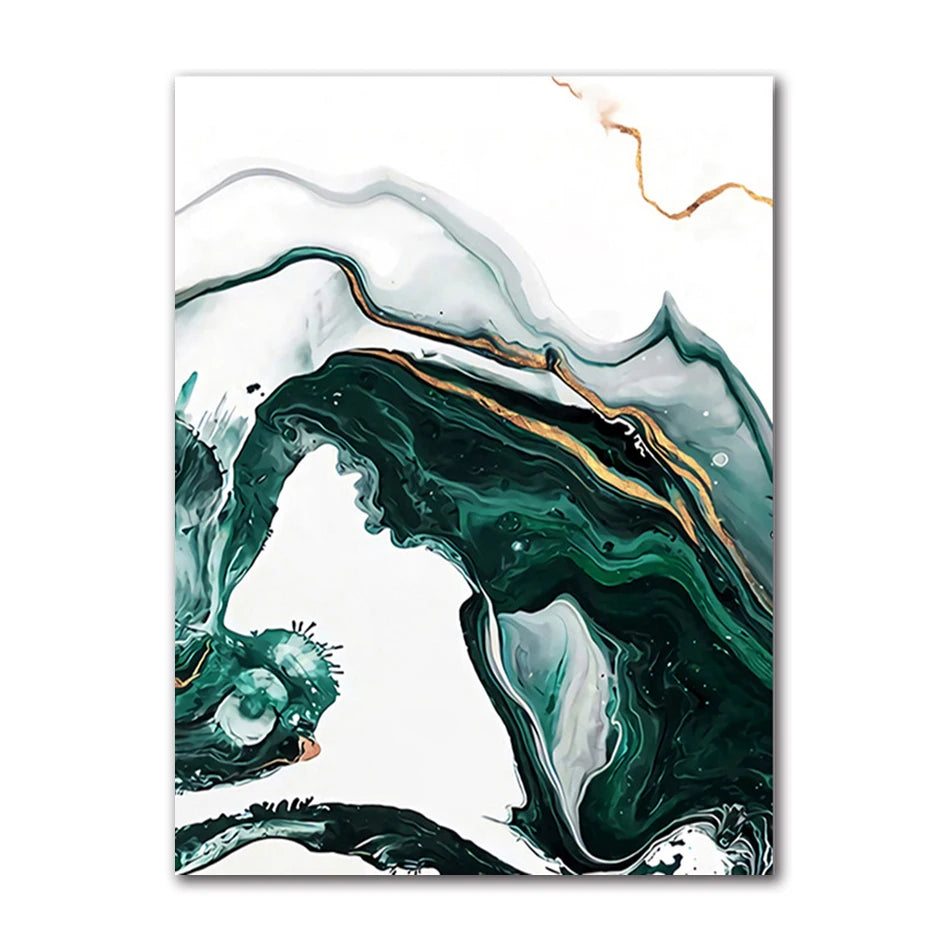 Minimalist Abstract Green Texture Canvas Wall Art Print Canvas Wall Art Peaceful Pleasures Health and Wellness A0722-01 40x60cm Unframed