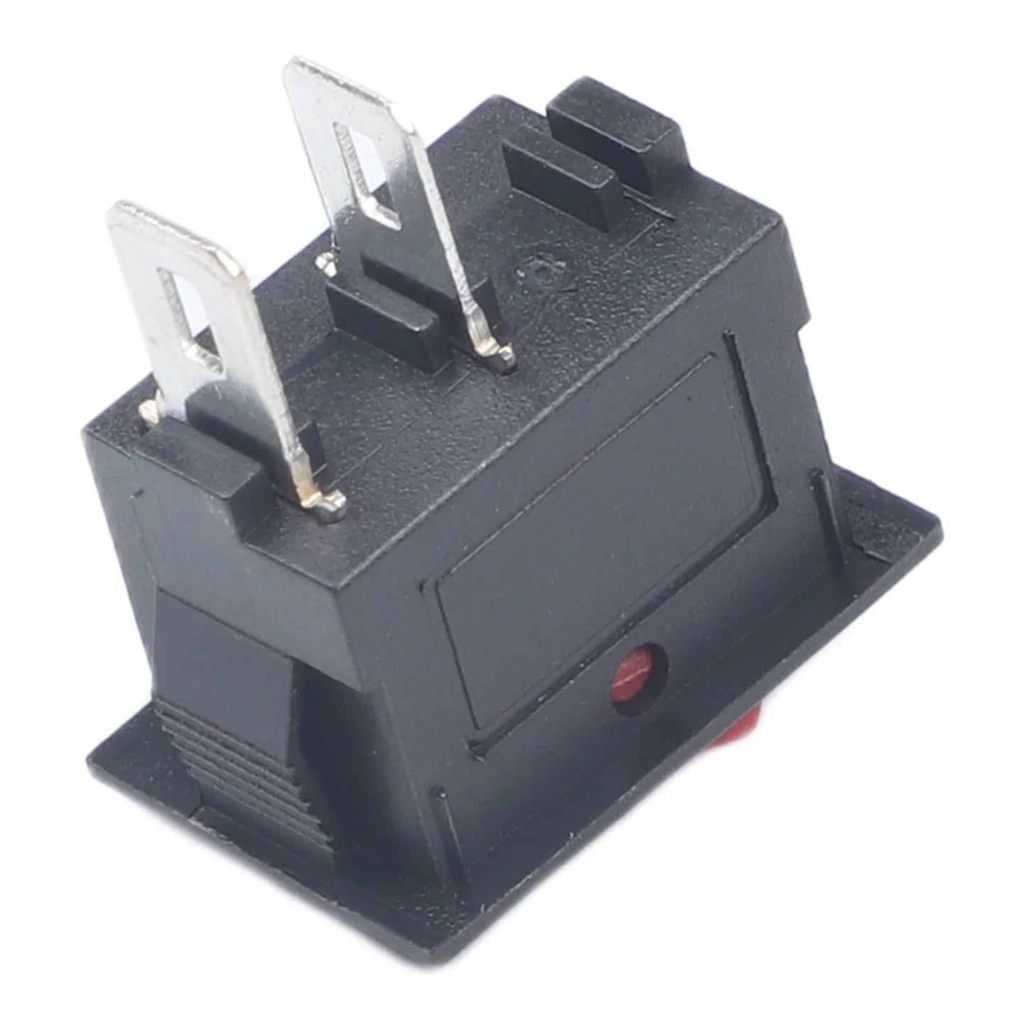 250V 3A Round Rocker Switch SPST OFF 2 Terminal Pins Panel Mount