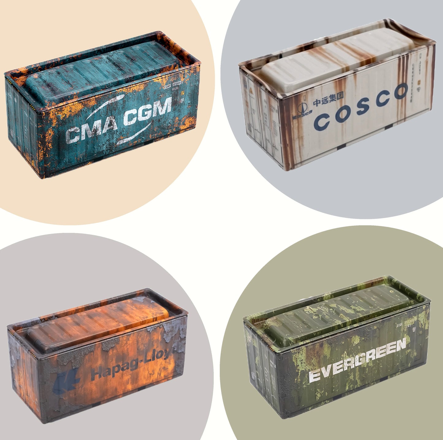 Mini Iron Storage Box Creative Decoration Collect Small Item