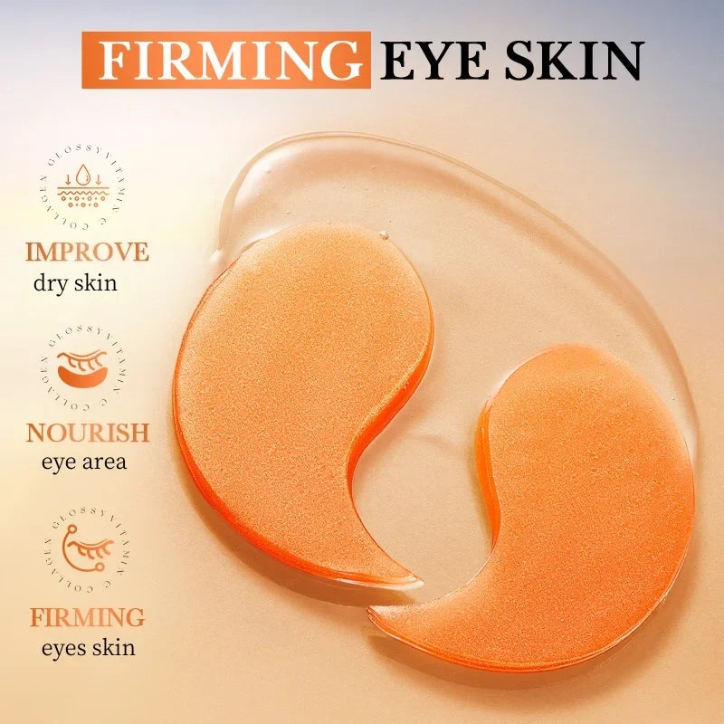 80-Pack Vitamin C Collagen Eye Masks – Brightening & Hydrating