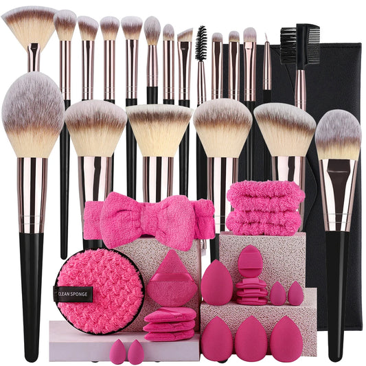 20-Piece Professional Makeup Brush Set – Full Face Kit Makeup Brush Set Peaceful Pleasures Health and Wellness