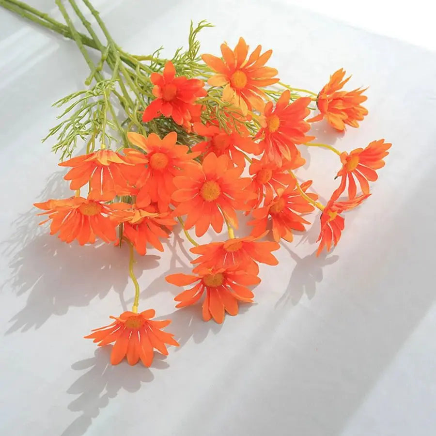 Artificial Silk Daisy Bouquet 5/10 Pcs – Wedding & Home Décor
