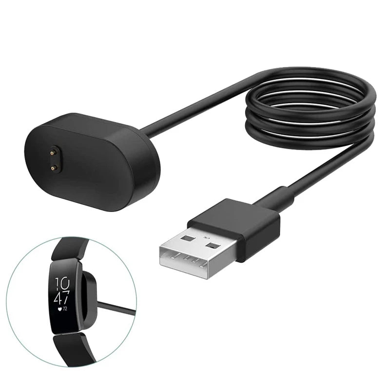 Charger for Fitbit Inspire HR, Fitbit Inspire, Fitbit Ace 2, Replacement USB Charging Cable Cord for Fitbit Inspire & Inspire HR Peaceful Pleasures Health and Wellness