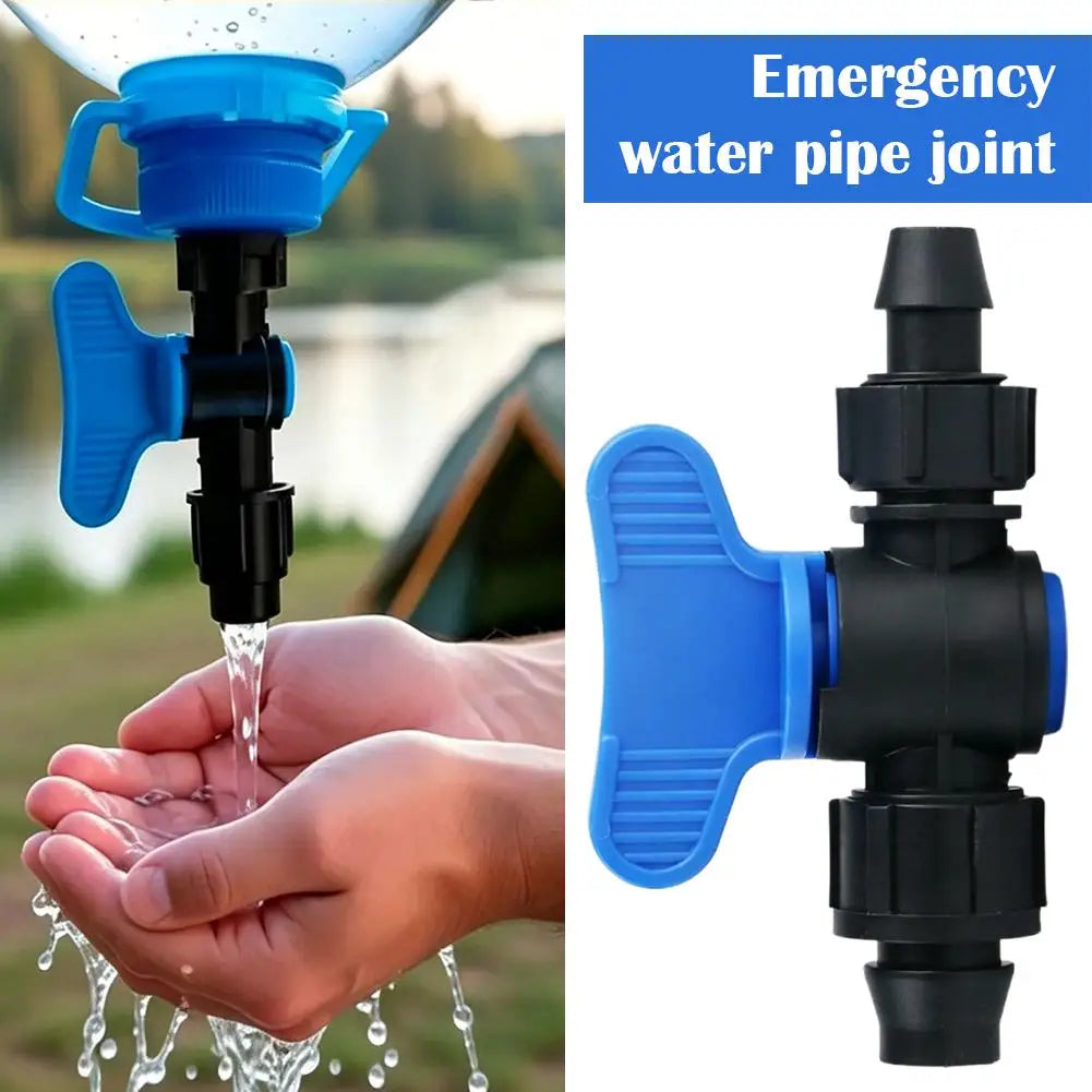 PE Pipe Bypass Valve Plastic Switch Valve for Micro Spray Drip Irrigation System Water Pipe Connector Drip Irrigation System Peaceful Pleasures Health and Wellness