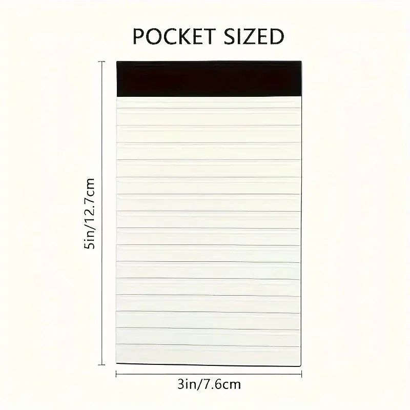 Pocket-sized Lined Notepads Notebooks 10-Pack Notebook 30 Sheets Each
