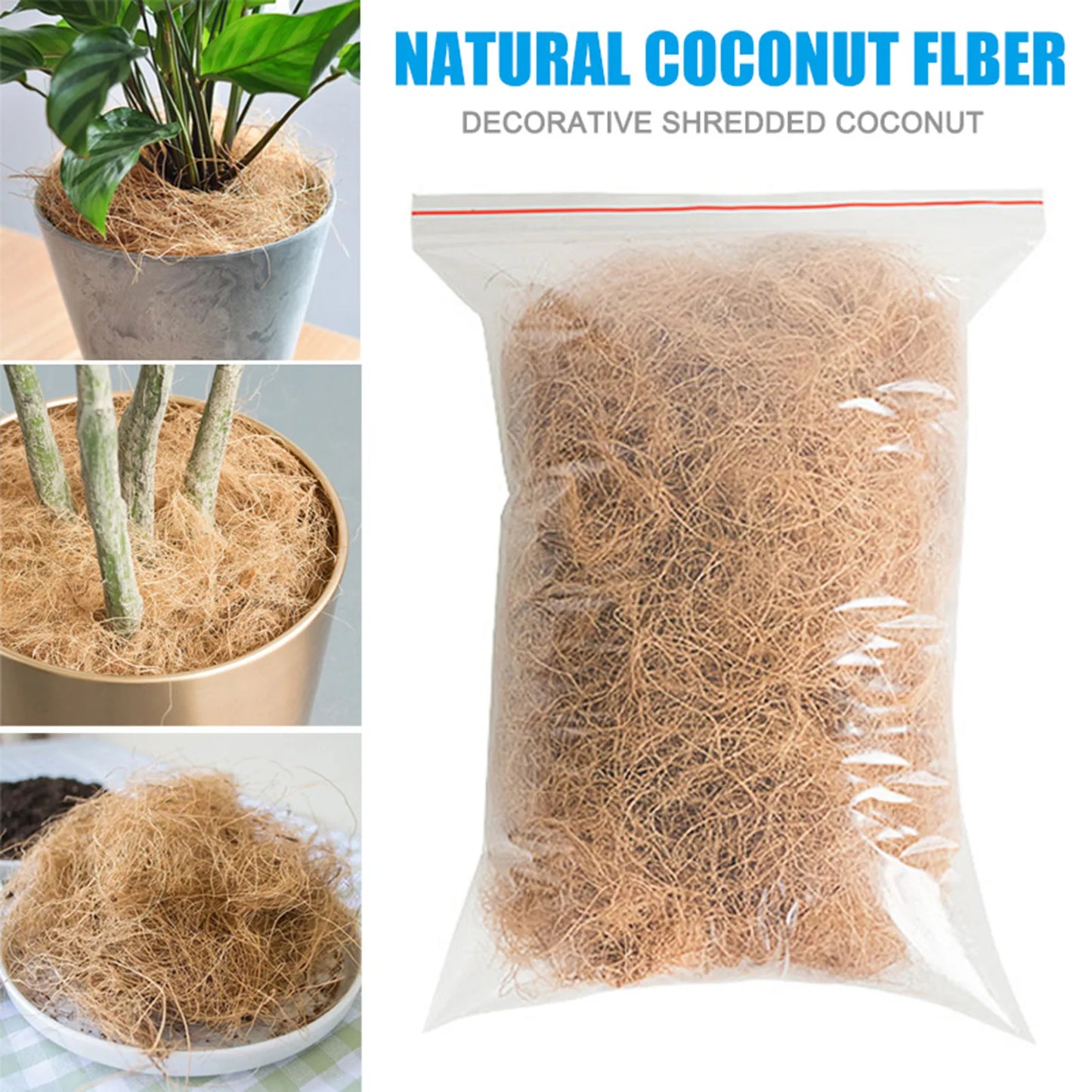 Dust-Free Planter Coconut Fiber Insect-proof Plants Fiber for Garden Enthusiasts Lovers Peaceful Pleasures Health and Wellness