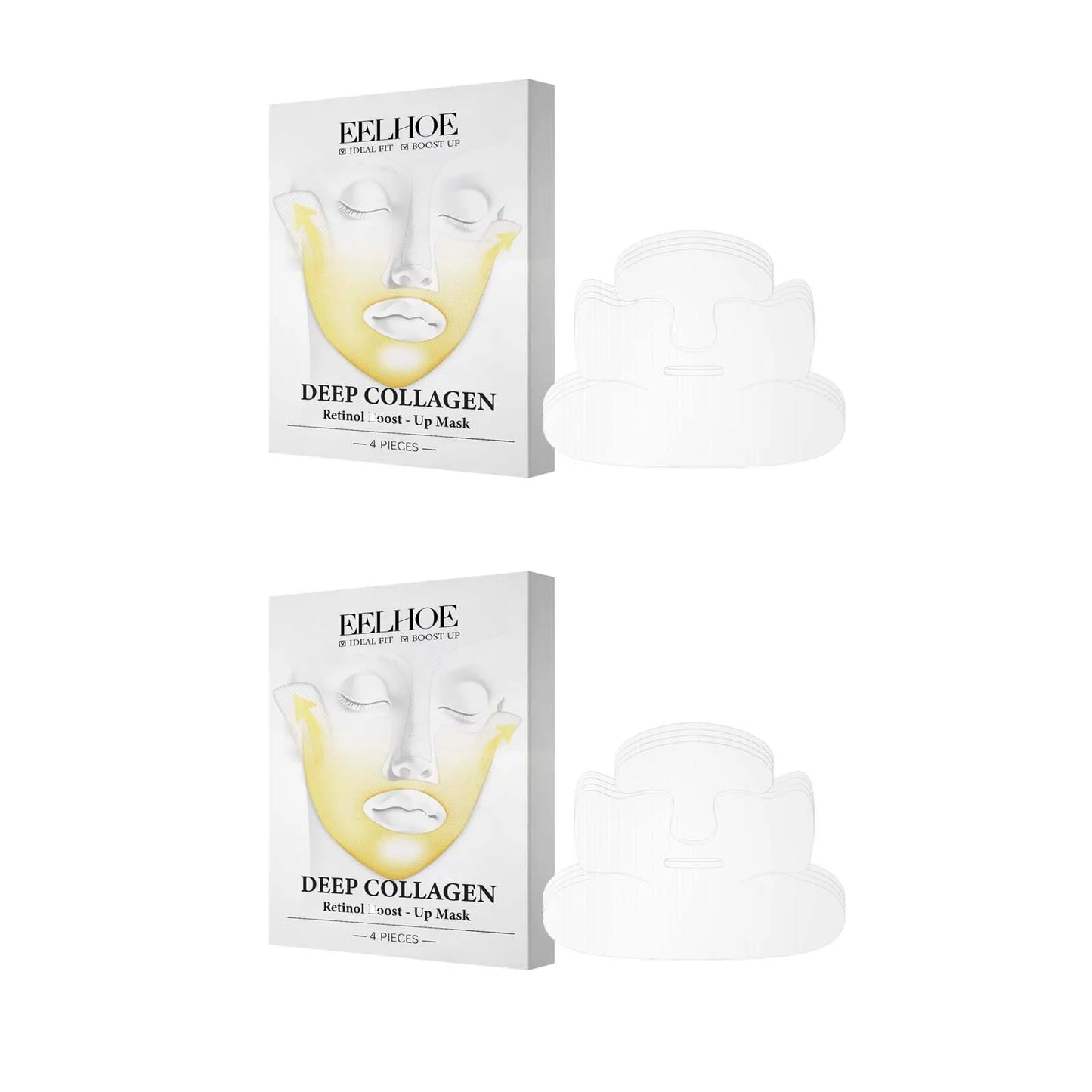 Deep Collagen Retinol Firming Face Mask – Lift & Hydrate 4-Pack