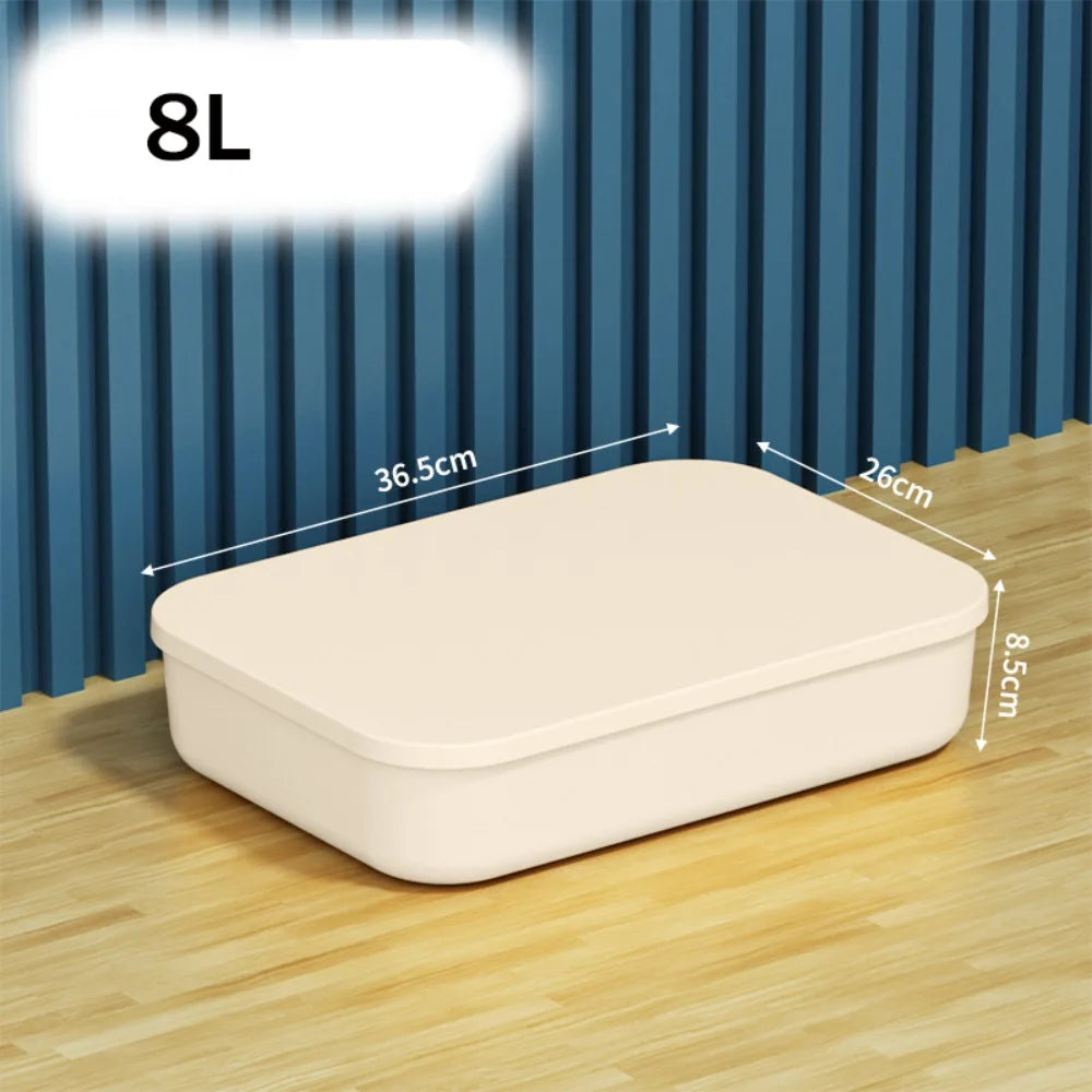 Stackable Plastic Storage Box with Lid | Home Organizer