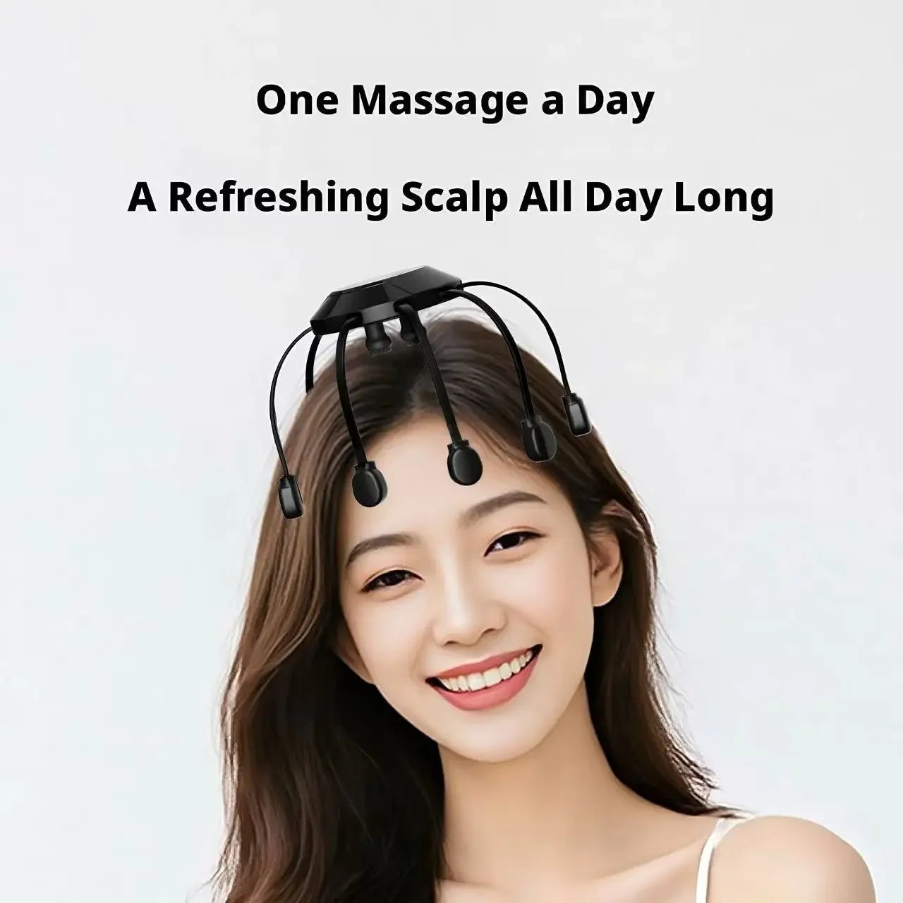 Electric Octopus Head Massager 10/14 Claws Smart Scalp Massage Device Relax Stress Relief Deep Tissue Home Head Spa Massager Peaceful Pleasures Health and Wellness