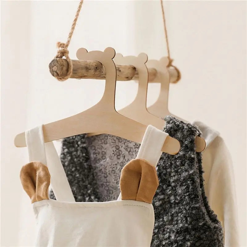 A36T-20 Pcs Baby Creative Hanger Rack Baby Wooden Clothes Hanger Home Girls Princess Room Nursery Decor For Kids Present Peaceful Pleasures Health and Wellness