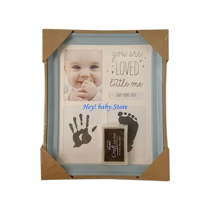 Baby Handprint Footprint Photo Frame | Newborn Keepsake