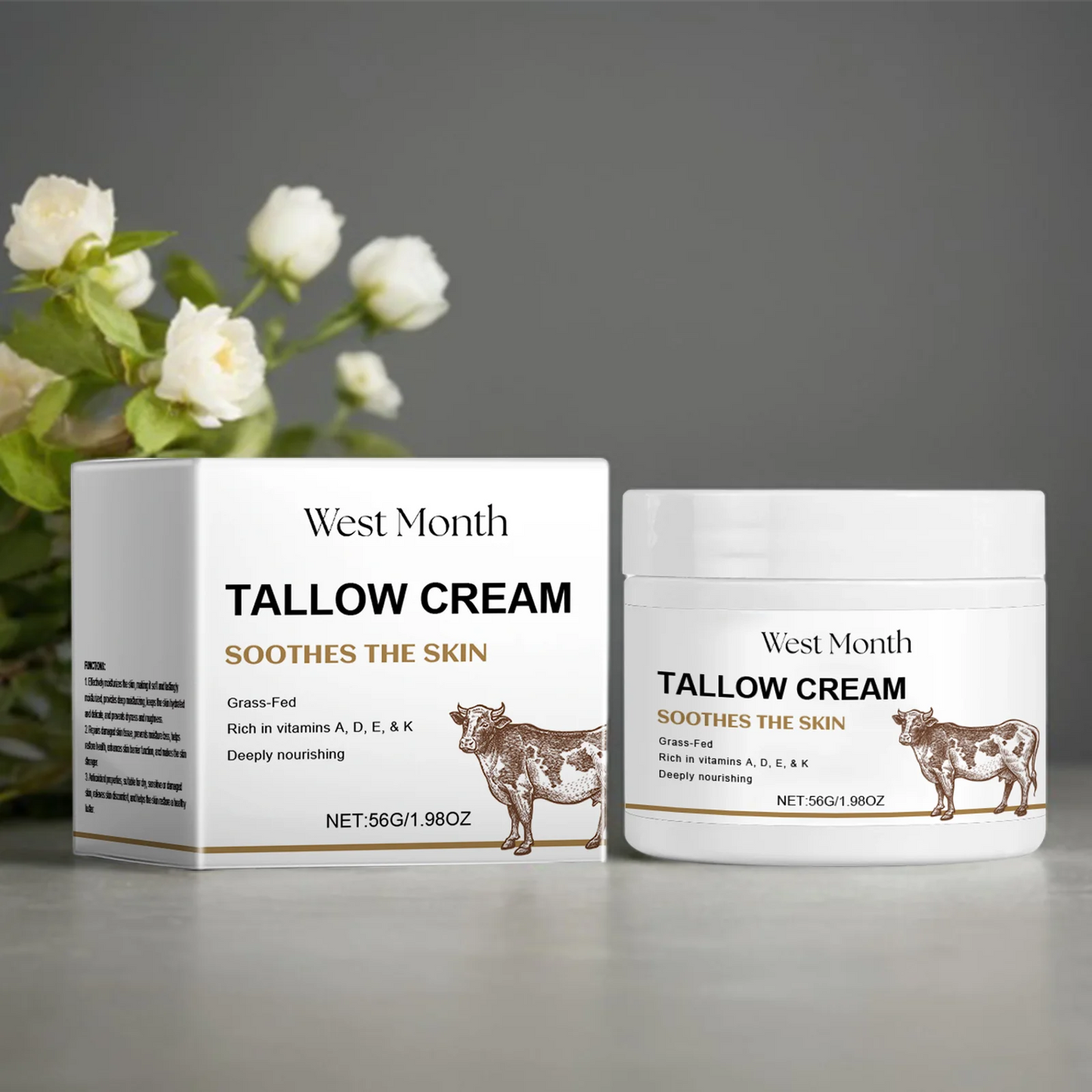 Tallow Face Cream – Anti-Aging, Firming & Moisturizing 56g