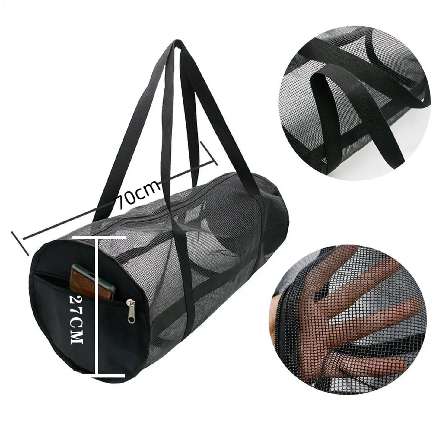 Foldable Mesh Swim Bag – Large Beach & Water Sports Gear Bag