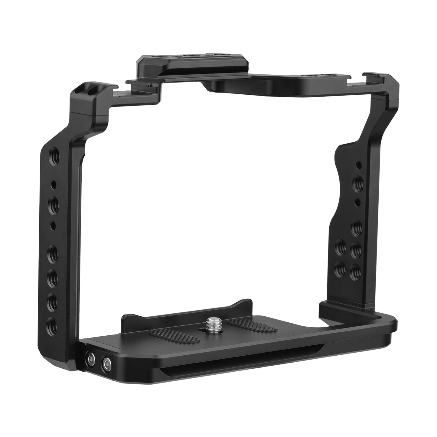 Andoer Camera Cage Aluminum Alloy Video Dual Cold Shoe Mounts