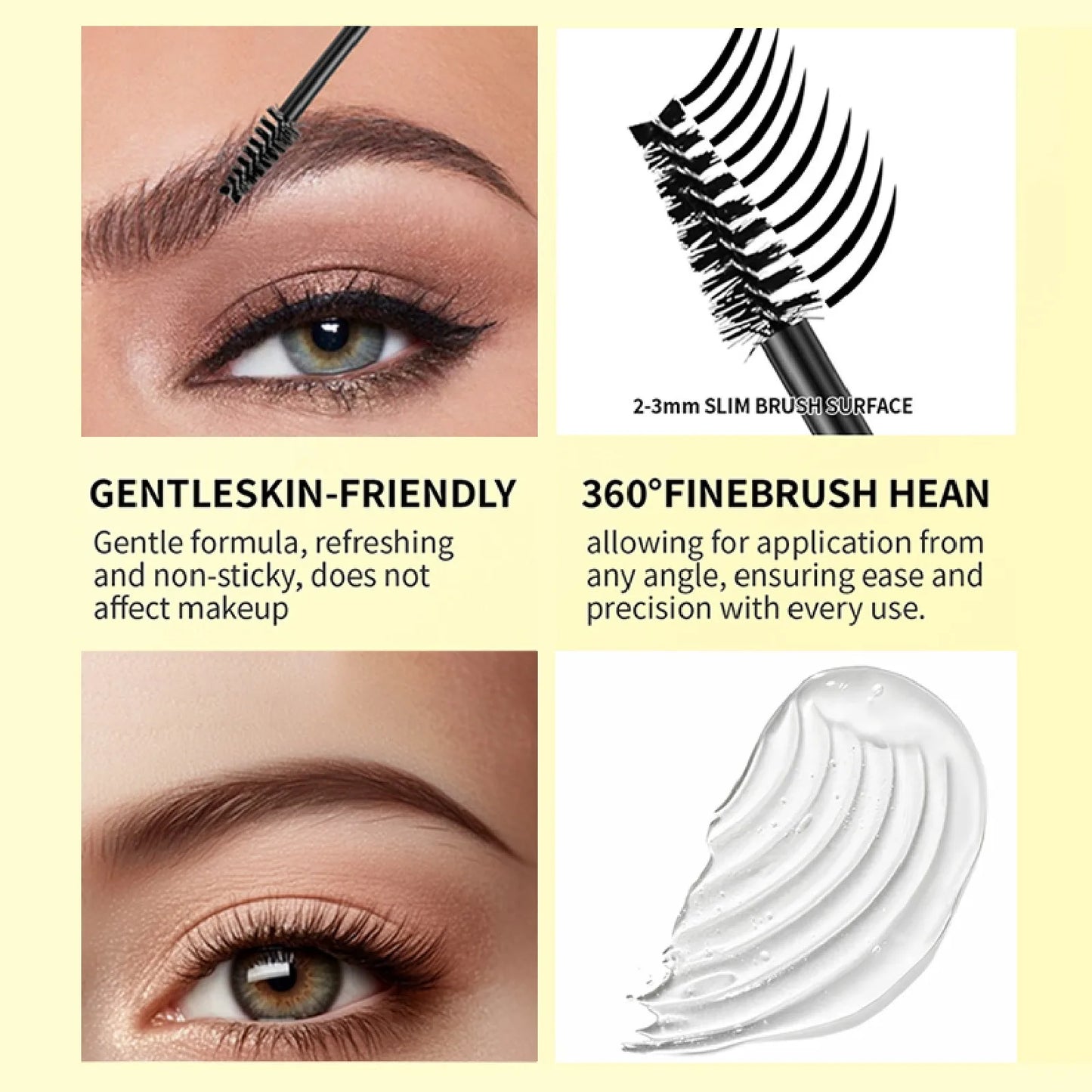 O'CHEAL 3D Feathery Brow Wax & Eyebrow Pencil Set | Waterproof