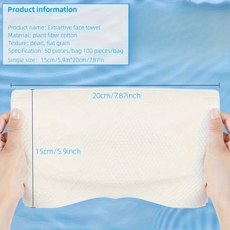 Disposable Face Towels | Dry & Wet Pearl Pattern Skin-Friendly