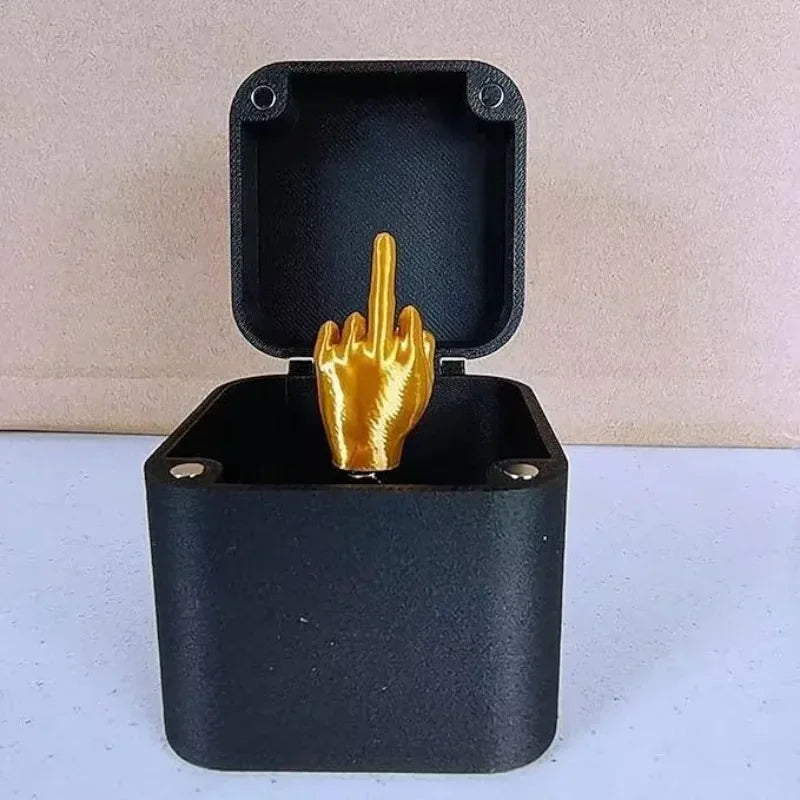 Pop-Up Middle Finger Prank Gift Box | Funny Novelty Gag Gift Novelty Prank Gift Box Peaceful Pleasures Health and Wellness 1pcs