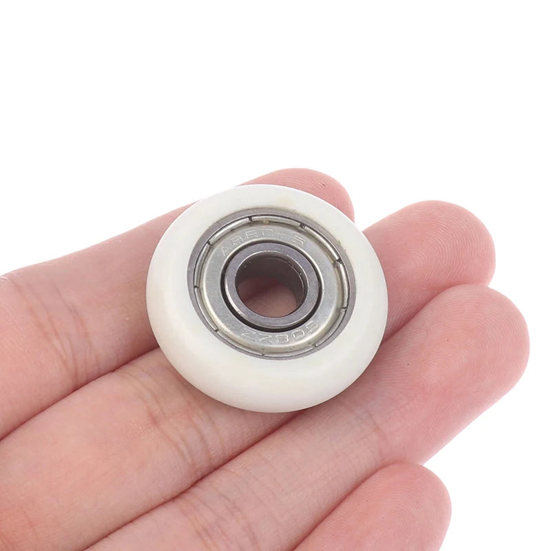 1Pc Hardware 608 ZZ 8*30*8.5mm POM Nylon Round Type Roller Wheel POM Wrapped 608ZZ Bearing Pulley Plastic Wheel Peaceful Pleasures Health and Wellness