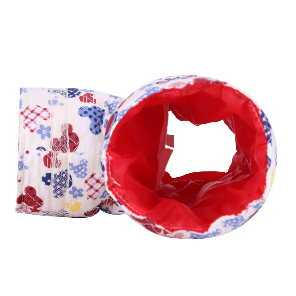 Pet Hamster Tunnel Exercise Tube Nylon Inner Lining Bright Color Fabric Cloth for Guinea Pig Rabbit Ferret Hamster Peaceful Pleasures Health and Wellness