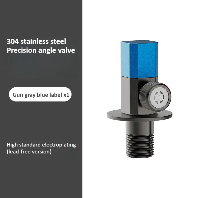 Brass Angle Valve – Hot & Cold Threaded Bathroom Shutoff Valve
