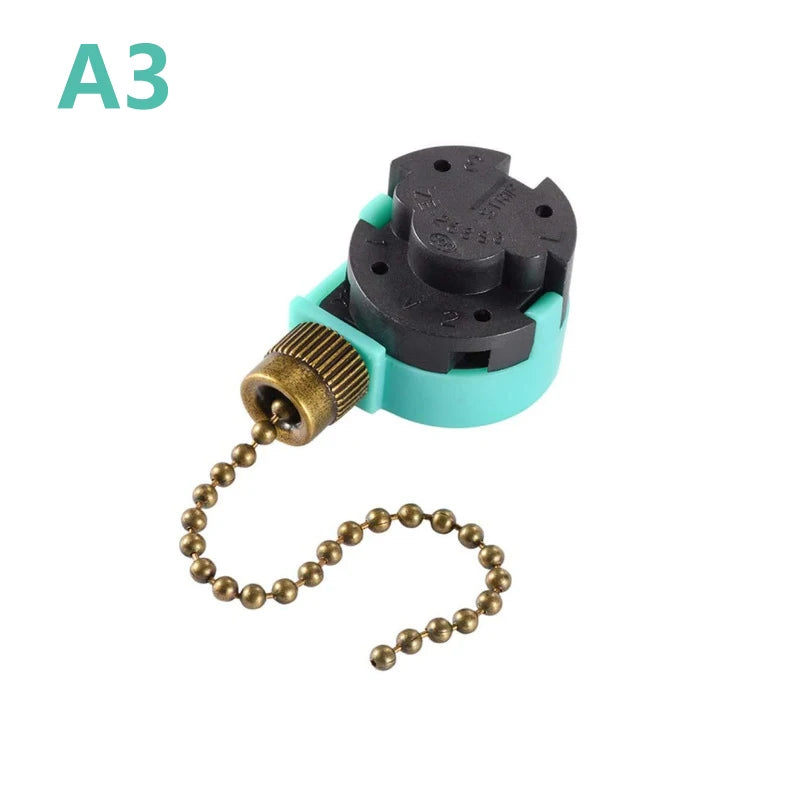 ZE-268S6 3-Speed Ceiling Fan Pull Chain Switch 4-Wire