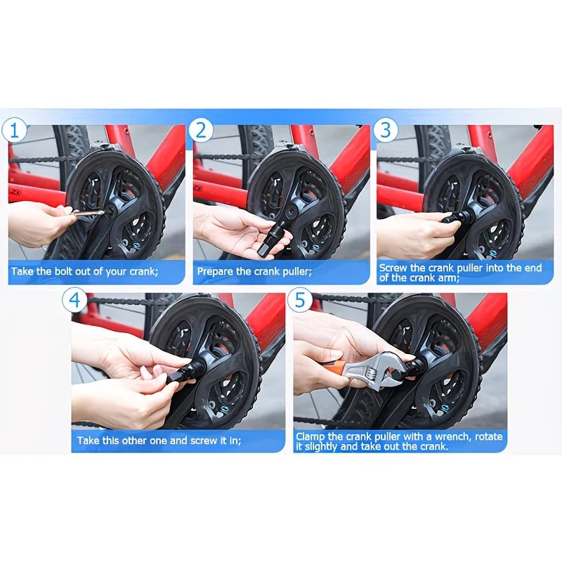 Bicycle Crankset Puller Crank Arm Remover Bike Tools MTB Mountain