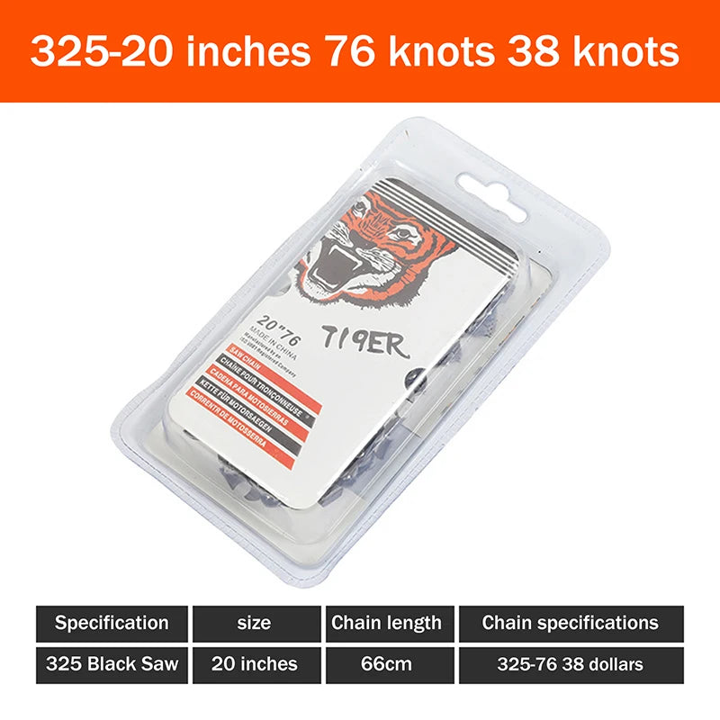 New 18/20/22/24 Inch Metal Chainsaw Chain Spare Parts Link Chainsaw Saw Chain Blade Electric Saw Accessories For Wood Cutting Peaceful Pleasures Health and Wellness 20inch