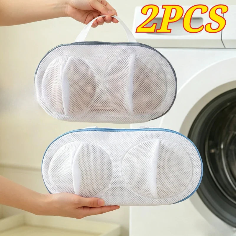 2-Pack Bra Laundry Bags – Anti-Deformation Mesh Wash Pouches