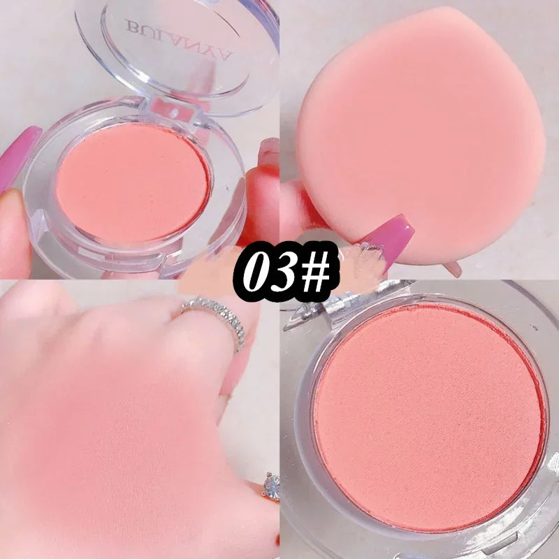 IFANYUO 6-Color Mineral Blush Palette | Matte & Shimmer Cheek Tint