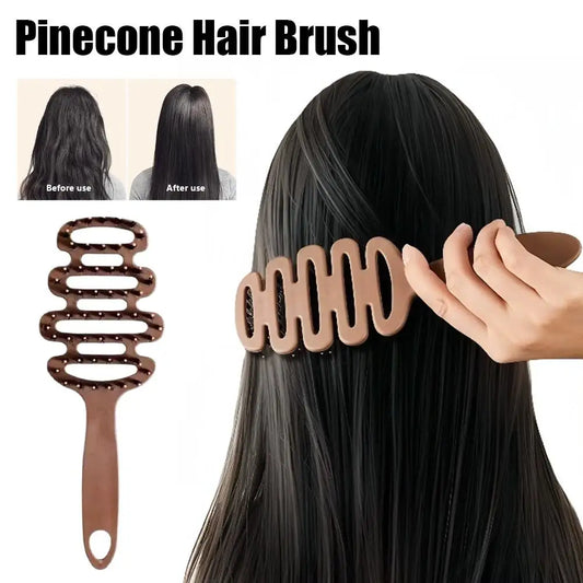 Pinecone Hair Brush – Anti-Tangle, Scalp Massage & Blow Dry Hair Styling Brush Oasis Select