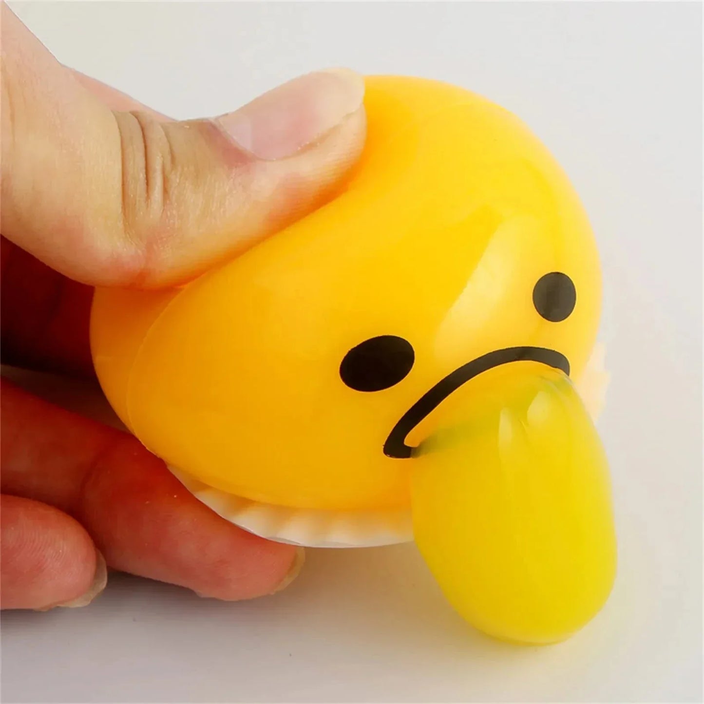 Squishy Egg Yolk Stress Ball – Soft Silicone Squeeze Prank Toy