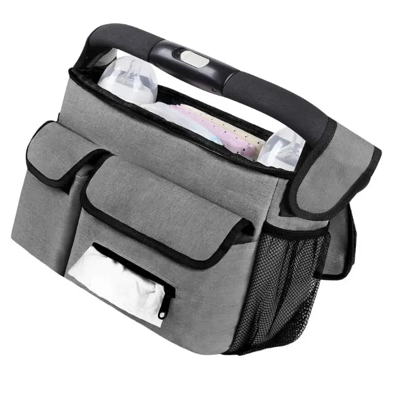 Baby Stroller Hanging Bag | Diaper & Bottle Organizer