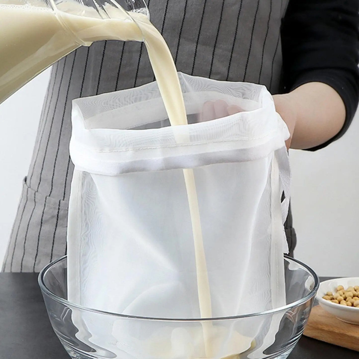 200 Mesh Nylon Strainer Bag – Nut Milk, Coffee & Juice Filter