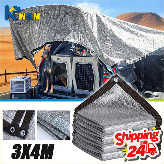 Aluminum Foil Sun Shade Net – UV Protection & Reinforced Grommets Sun Shade Net Oasis Select