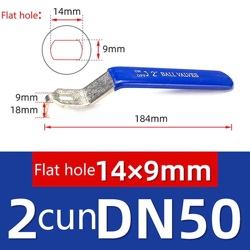 12cm-18.4cm Blue Handle Stainless Steel Ball Valve Handle Accessories Water Pipe Valve Switch Handle Wrench Water Pipe Wrench Peaceful Pleasures Health and Wellness F