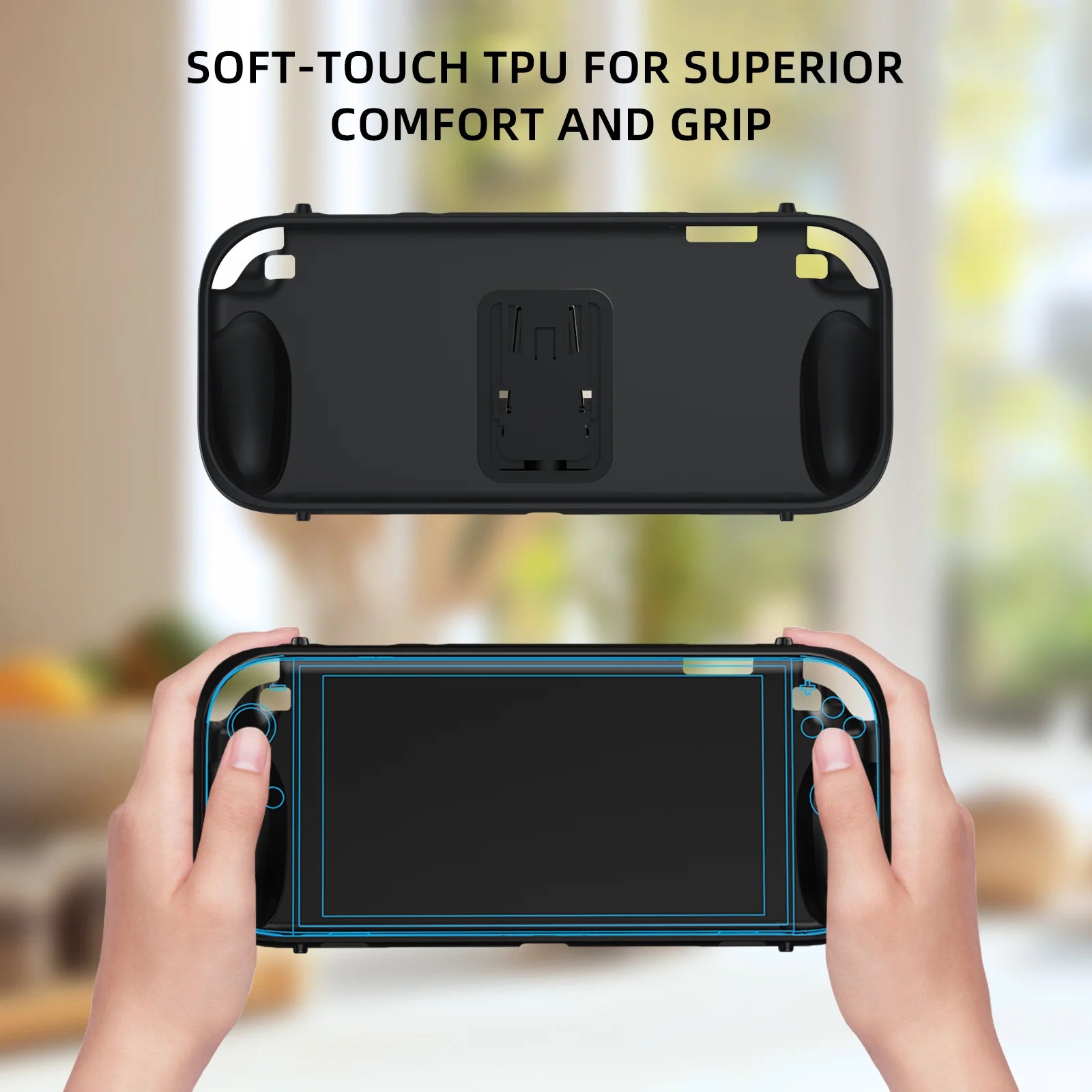 TPU+ABS Case Ergonomic Handle Grip Cover Anti-Drop Handheld Game Console Case Anti-Slip Host Shell For 2025 NS2 For Switch 2 Peaceful Pleasures Health and Wellness